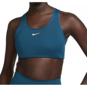 Nike Women's Pro Swoosh Medium-Support Padded Sports Bra Blue New Size XS
